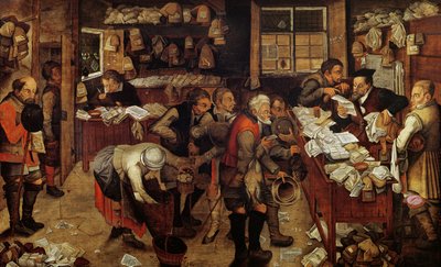 O advogado da aldeia, 1621 de Pieter Brueghel the Younger